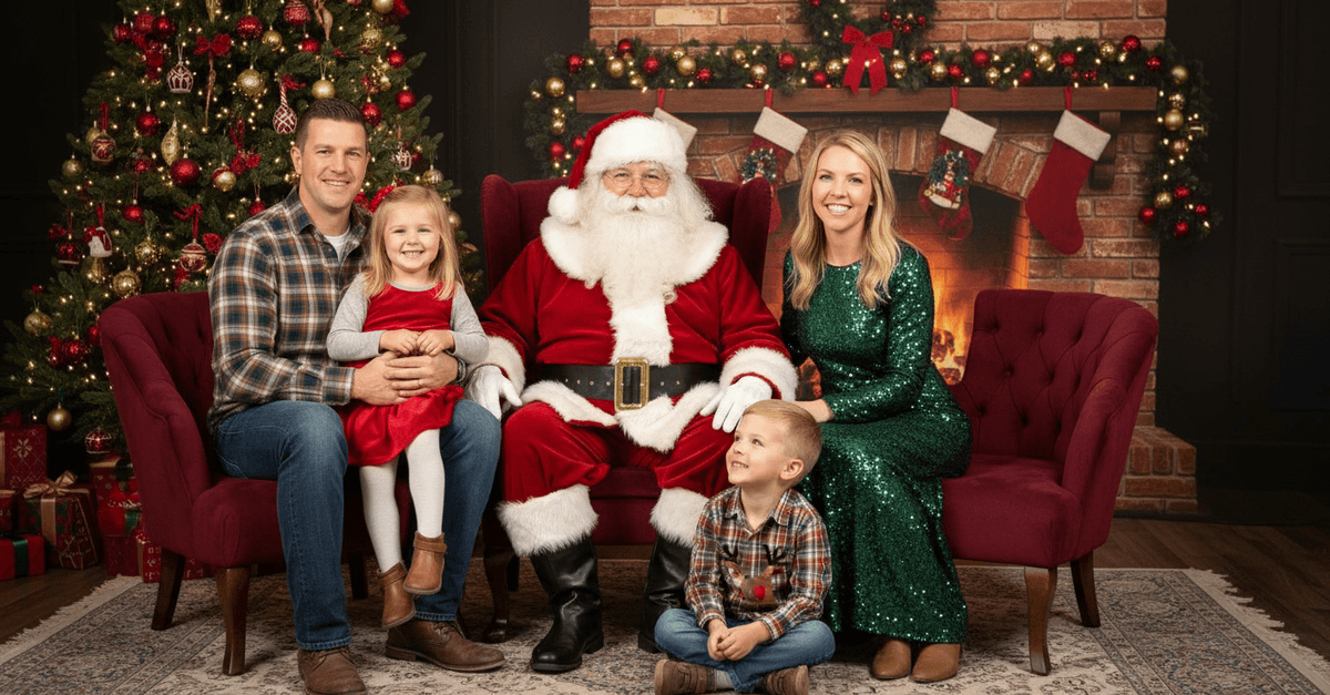 Example Santa photo transformation